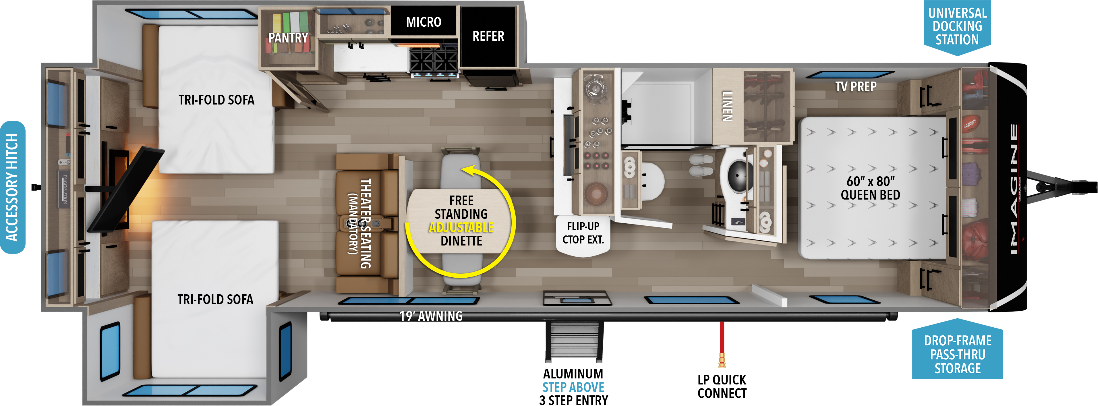 Rv Floor Plans With 2 Queen Beds