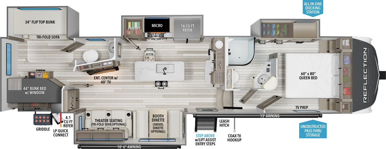 travel trailer 1.5 bath